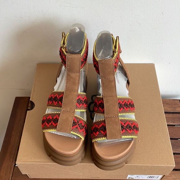 UGG Ashton Heritage Braid Sandals Chestnut USA Women Size 8/UK 6/EU 39 - Picture 5 of 13